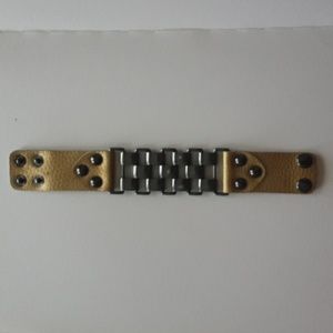 Metal and Leather bracelet